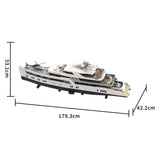MOC - 230069 Ultra MEGA Yacht - 48,000 Parts - Mini - Fig Scale Building Blocks - LesDiy - Building Blocks