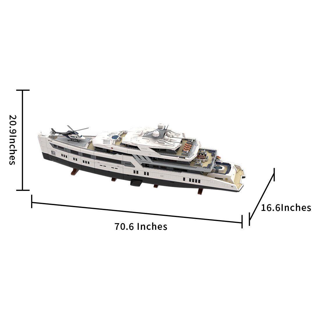 MOC - 230069 Ultra MEGA Yacht - 48,000 Parts - Mini - Fig Scale Building Blocks - LesDiy - Building Blocks