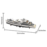 MOC - 230069 Ultra MEGA Yacht - 48,000 Parts - Mini - Fig Scale Building Blocks - LesDiy - Building Blocks