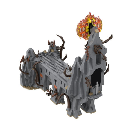 MOC - 230140 Part 7 Medieval Dark Magic Mountain Building Blocks - LesDiy - Building Blocks