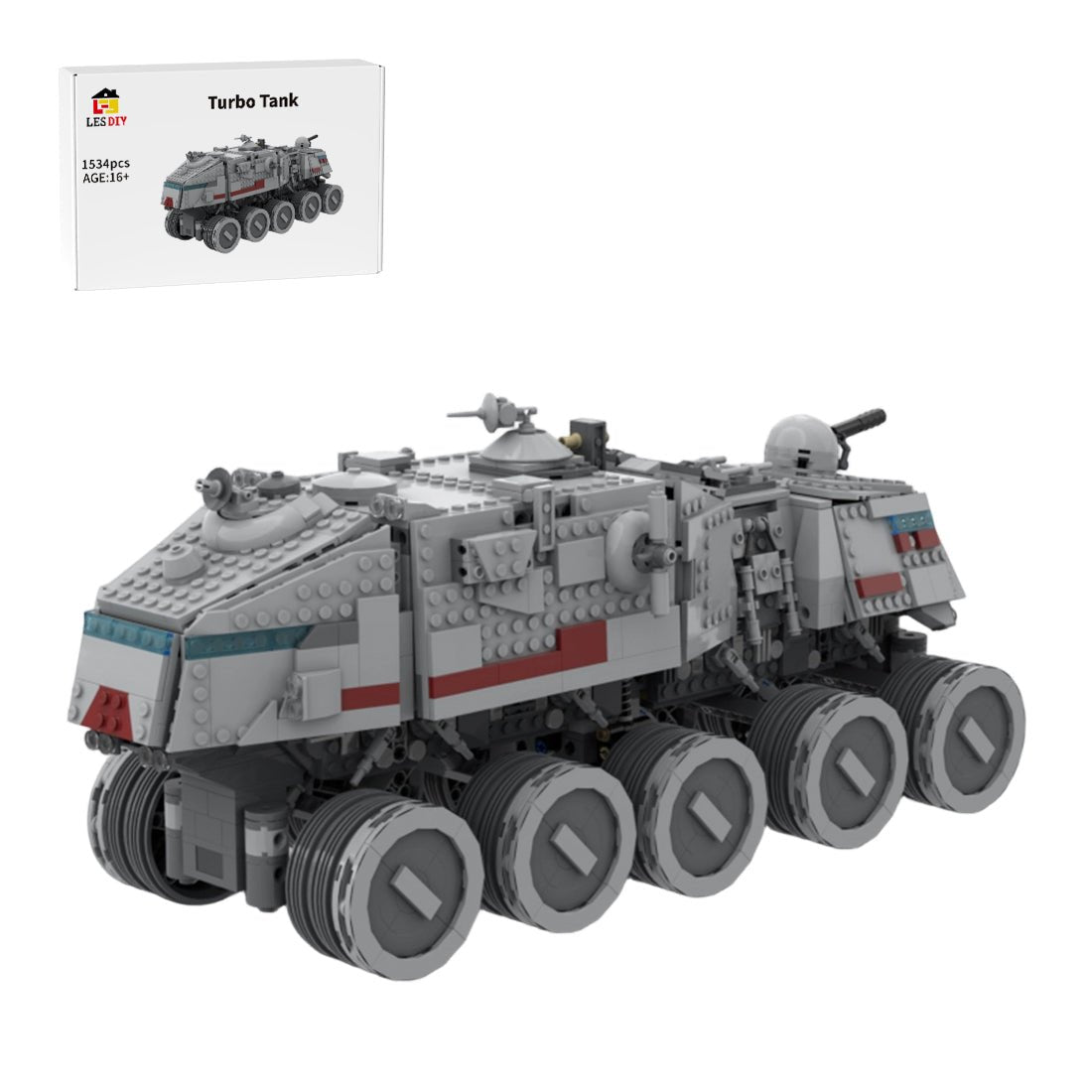 MOC-230596 Republic Clone Turbo Tank Building Blocks-LesDiy-MOC-