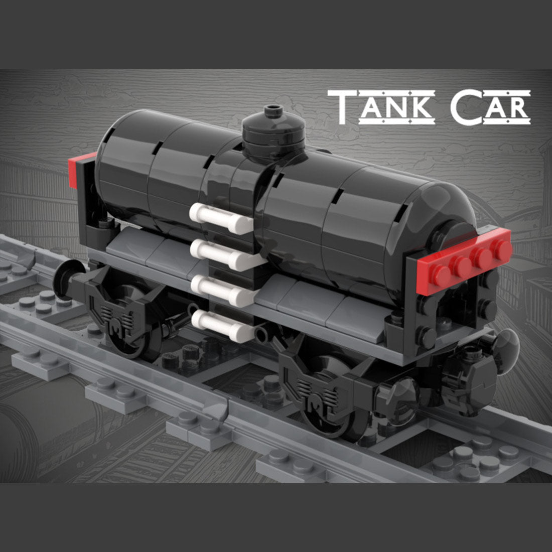 MOC - 230845 Railway Freight Yard Building Blocks - LesDiy - 