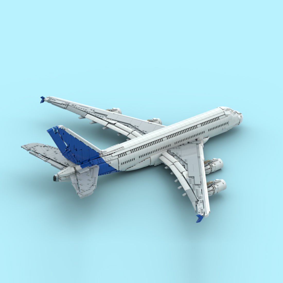 MOC - 231269 Airbus A380 factory livery Building Blocks - LesDiy - Building Blocks