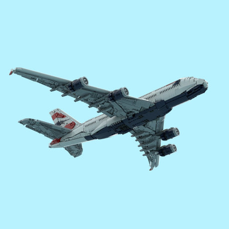 MOC - 231606 British Airways Airbus A380 Building Blocks - LesDiy - Building Blocks