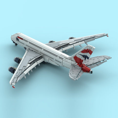 MOC - 231606 British Airways Airbus A380 Building Blocks - LesDiy - Building Blocks