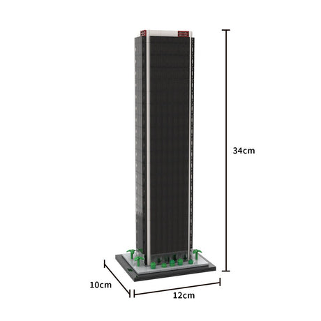 MOC - 231911 Aon Center Los Angeles - 1/800 Scale Building Blocks - LesDiy - Building Blocks - 