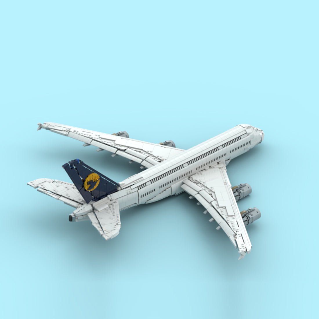 MOC-231917 Lufthansa Airbus A380 Building Blocks | LesDiy