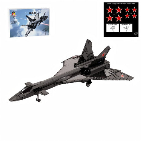 MOC - 232309 1:35 Scale MiG - 31 Firefox Building Blocks - LesDiy - Building Blocks