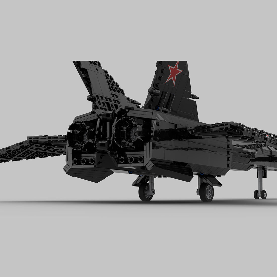 MOC-232309 1:35 Scale MiG-31 Firefox Building Blocks | LesDiy