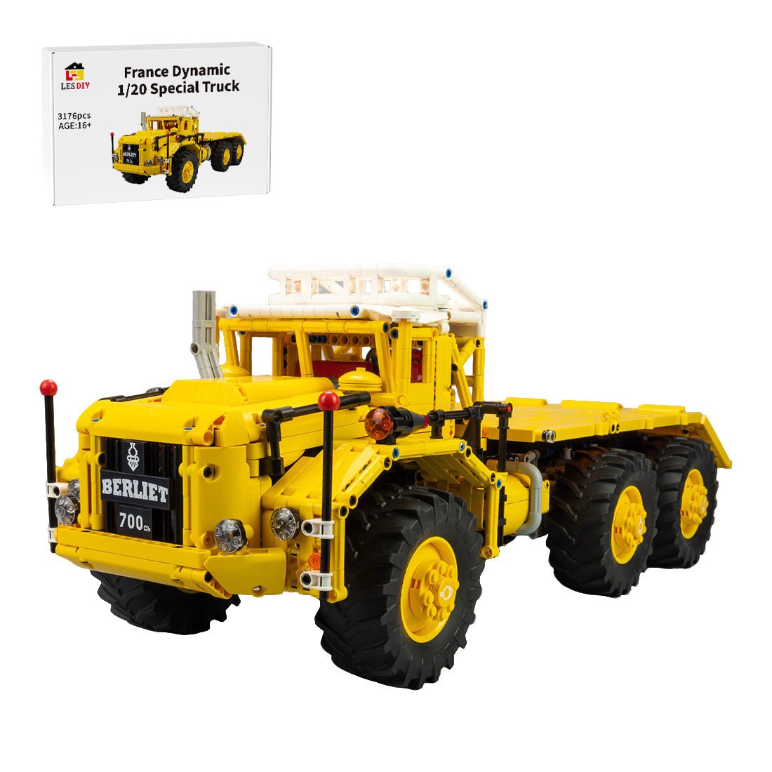 MOC-232346 Berliet T100 Building Blocks (Buwizz Version) | LesDiy