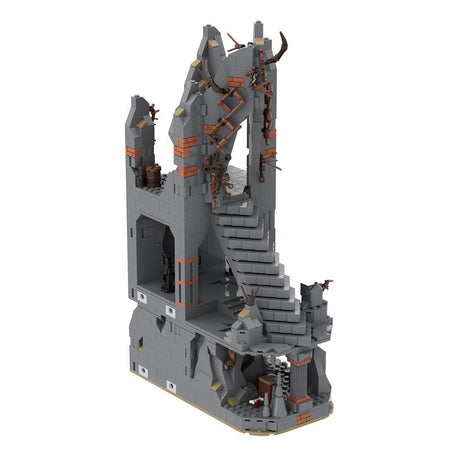 MOC - 233504 Medieval Dark Magic Mountain Building Blocks - LesDiy - Building Blocks