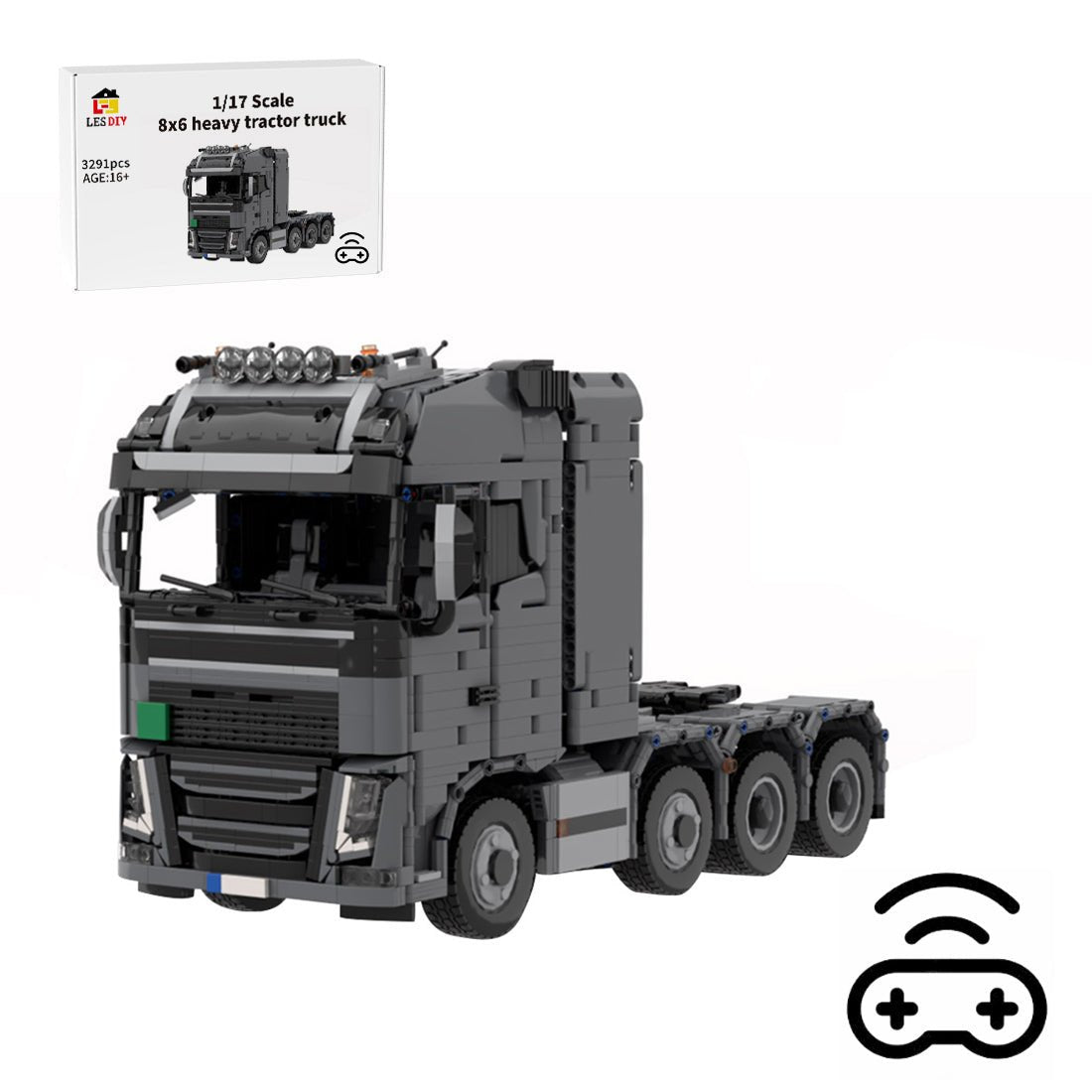 MOC - 233522 1/17 Scale 4x6 Truck Building Blocks - LesDiy - 