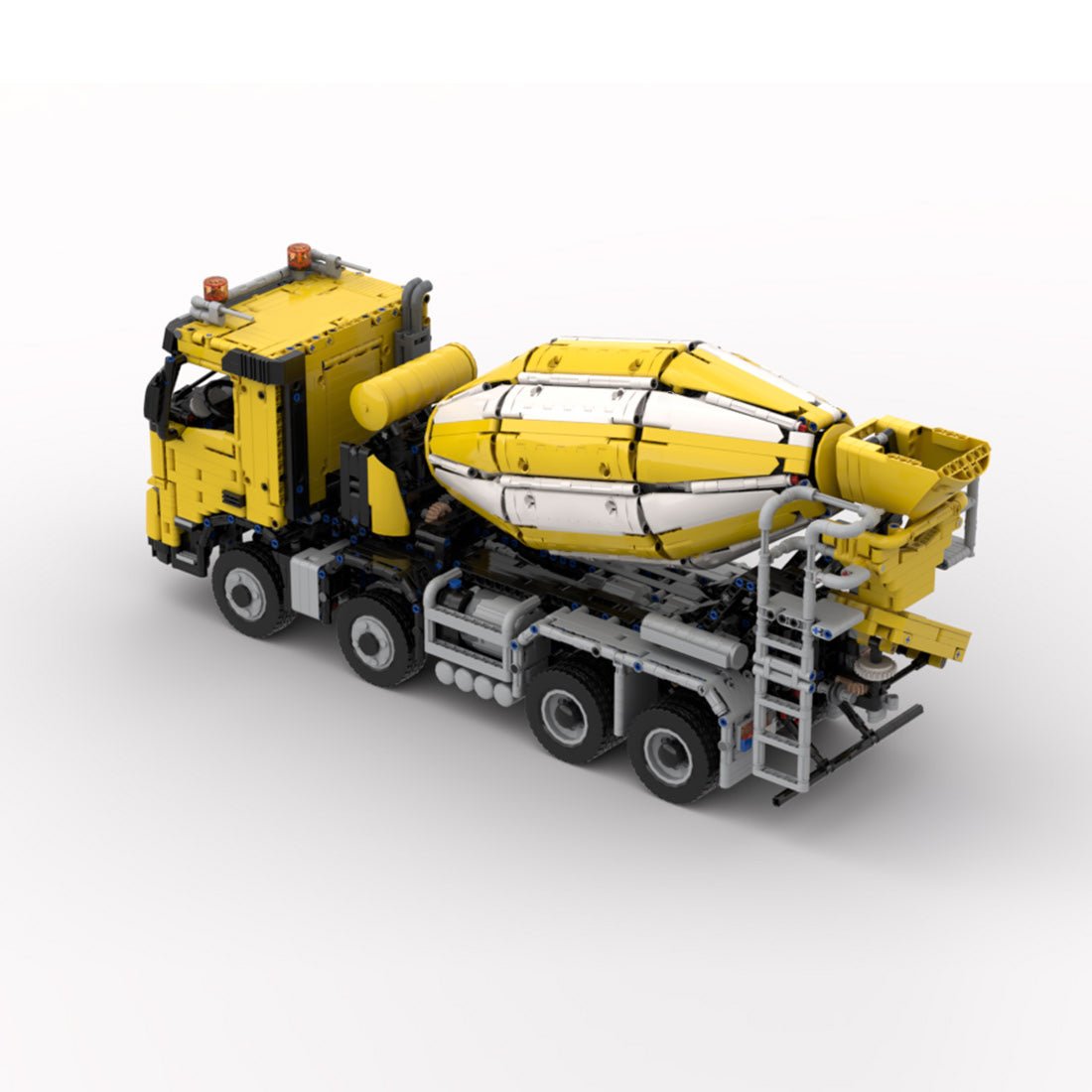 MOC-234000 1/17 Scale 4x8 Cement Mixer Truck Building Blocks | LesDiy
