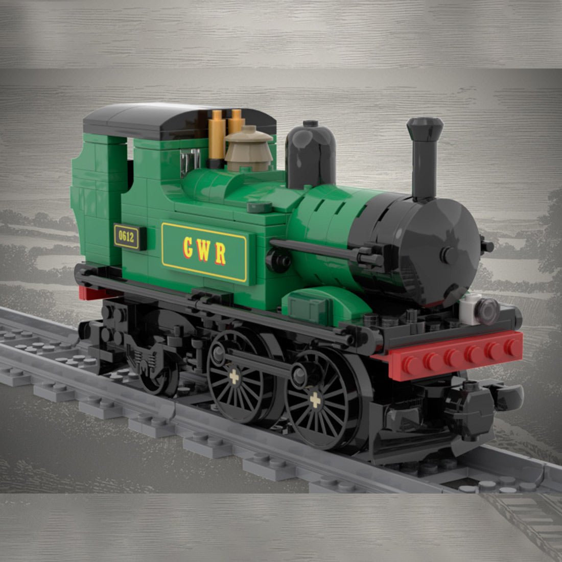 MOC-234145 British GWR 1400 Class Steam Locomotive Building Blocks | LesDiy