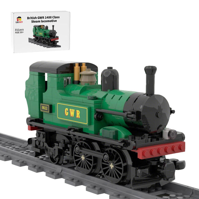 MOC - 234145 British GWR 1400 Class Steam Locomotive Building Blocks - LesDiy - 