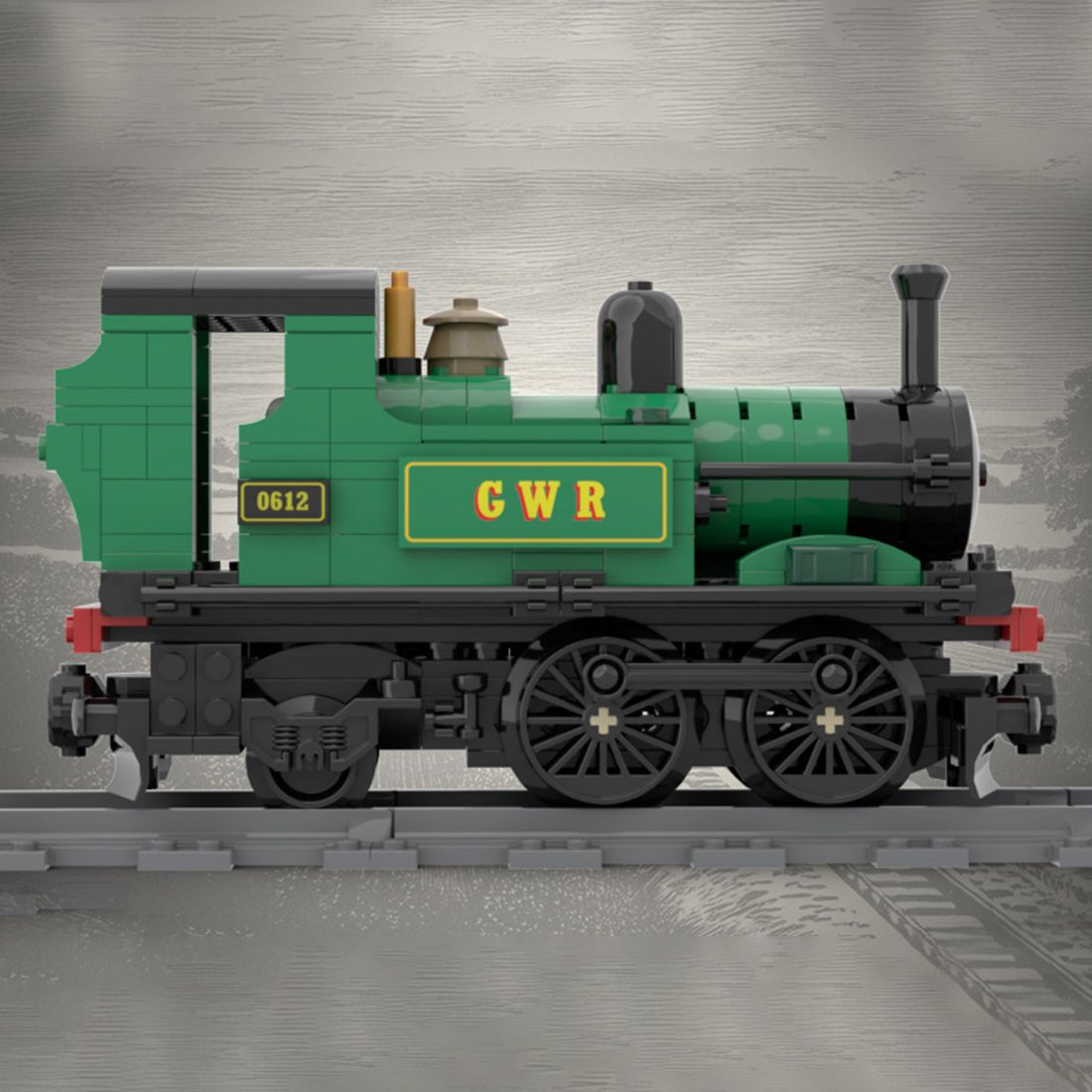 MOC-234145 British GWR 1400 Class Steam Locomotive Building Blocks | LesDiy