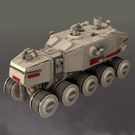 MOC-234365 A-6 Juggernaut Clone Turbo Tank Building Blocks-LesDiy-MOC-