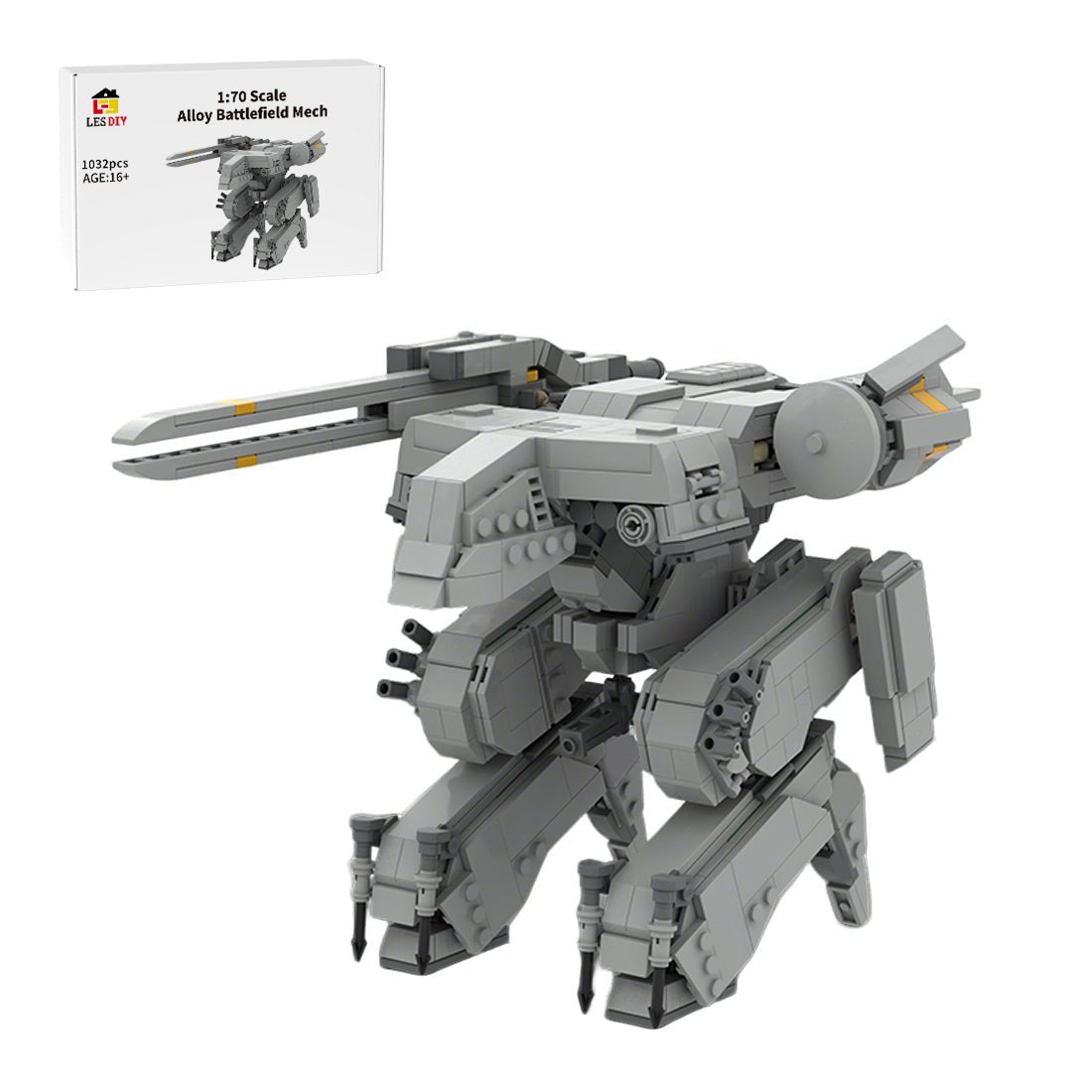 MOC - 234425 Metal Gear Solid | METAL GEAR REX - 1:70 Scale Building Blocks - LesDiy - 