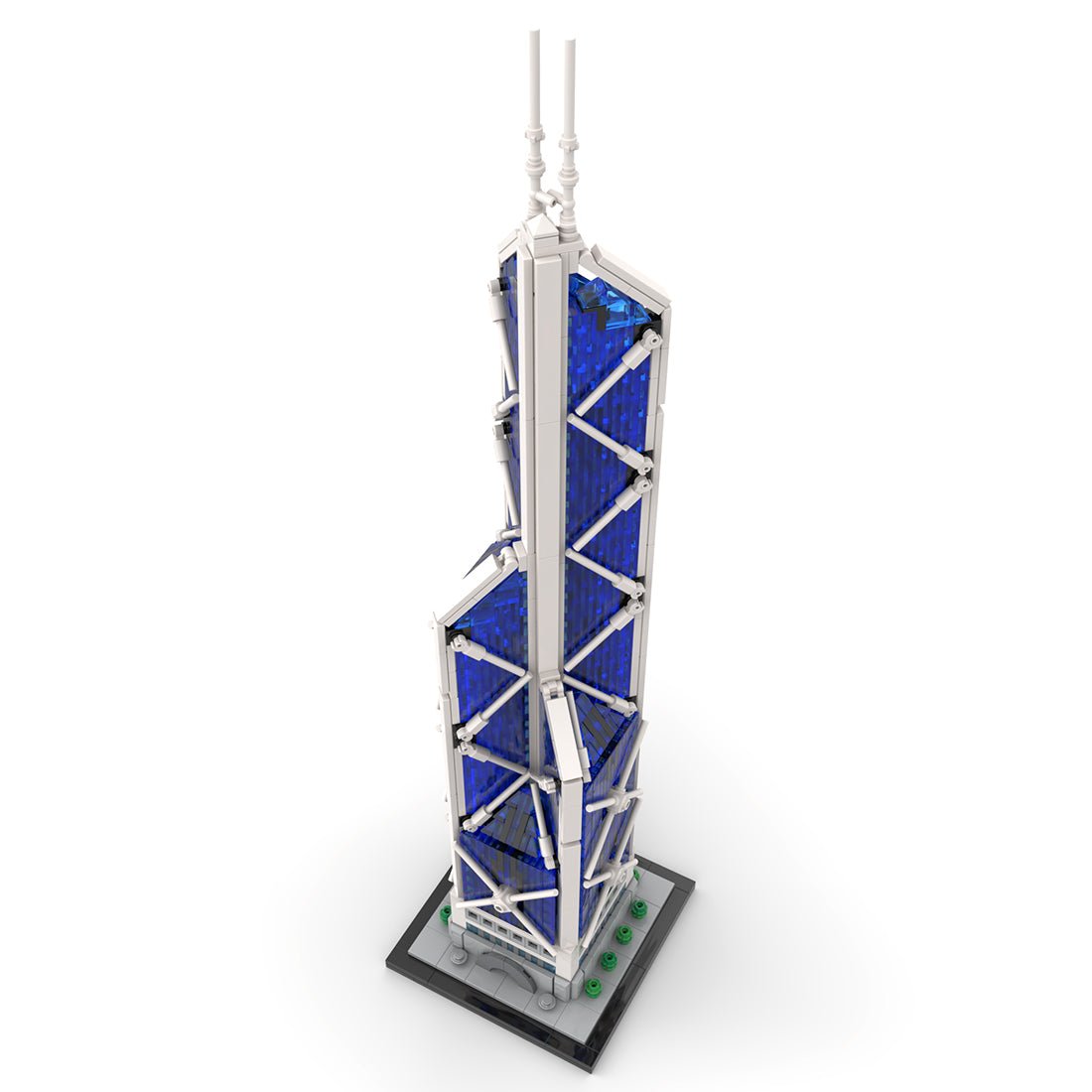 MOC - 234438 Bank of China Tower Hong Kong - 1/800 Scale Building Blocks - LesDiy - Building Blocks - 