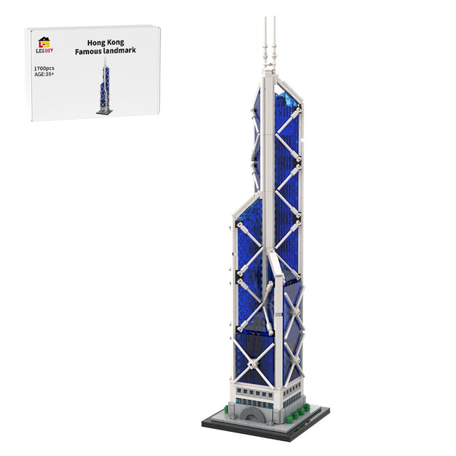 MOC - 234438 Bank of China Tower Hong Kong - 1/800 Scale Building Blocks - LesDiy - Building Blocks - 