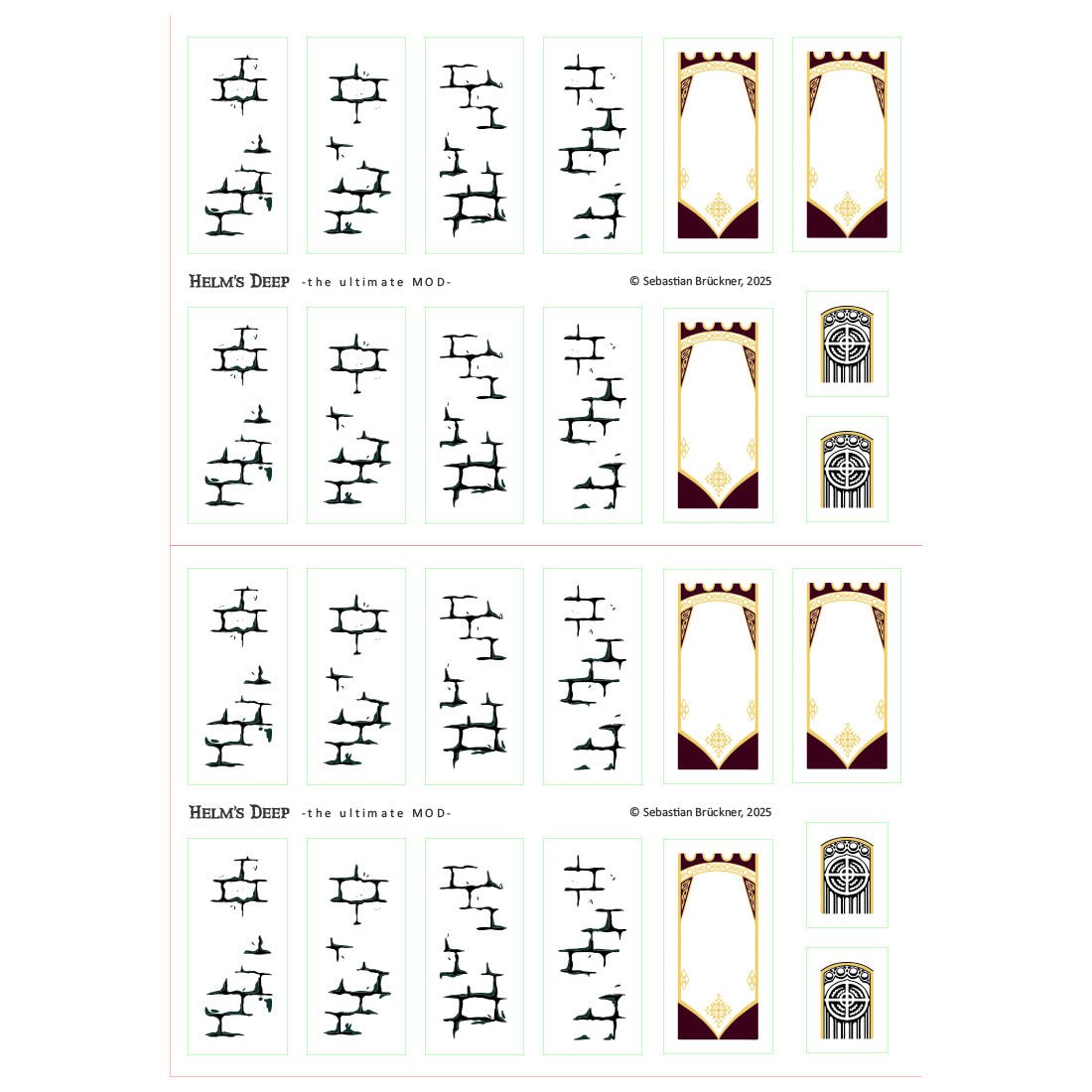 MOC - 234842 Fortress Valley Scene Helm’s Deep Building Blocks - LesDiy - Building Blocks