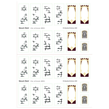 MOC - 234842 Fortress Valley Scene Helm’s Deep Building Blocks - LesDiy - Building Blocks