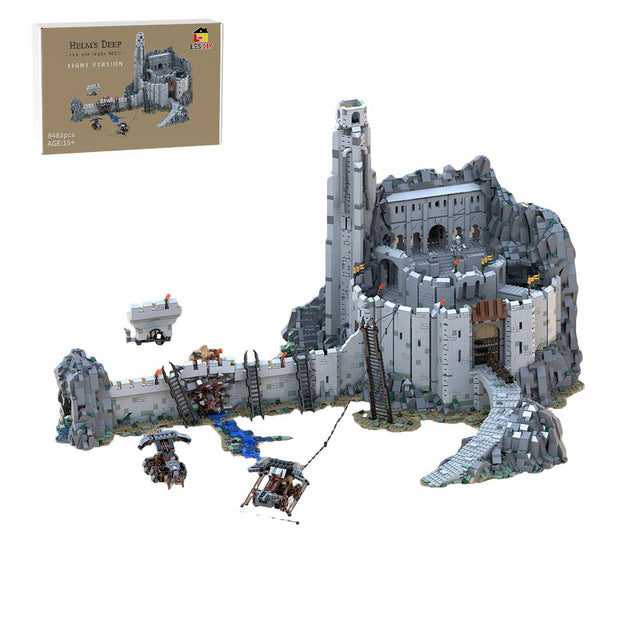 MOC - 234842 Fortress Valley Scene Helm’s Deep Building Blocks - LesDiy - Building Blocks