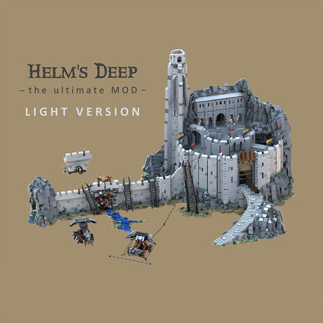 MOC - 234842 Fortress Valley Scene Helm’s Deep Building Blocks - LesDiy - Building Blocks