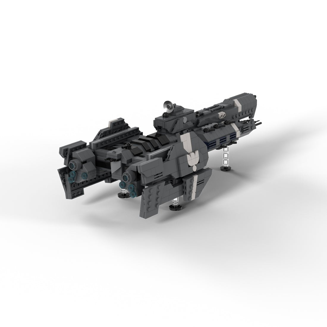 MOC - 234859 Paris - class heavy Frigate - UNSC Gettysburg Builsing Blocks - LesDiy - building blocks