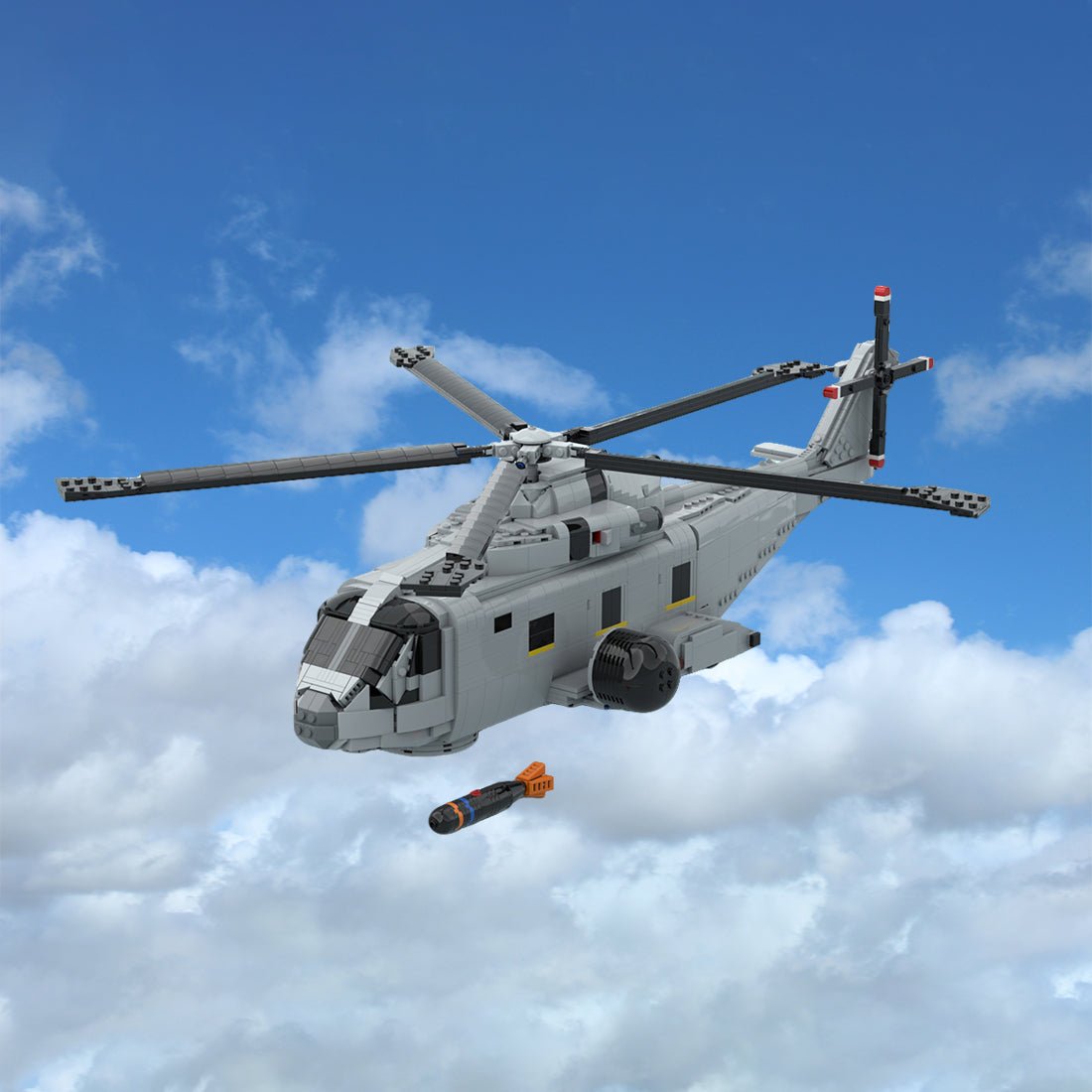 MOC - 236058 AgustaWestland AW - 101 Merlin Building Blocks - LesDiy - Building Blocks