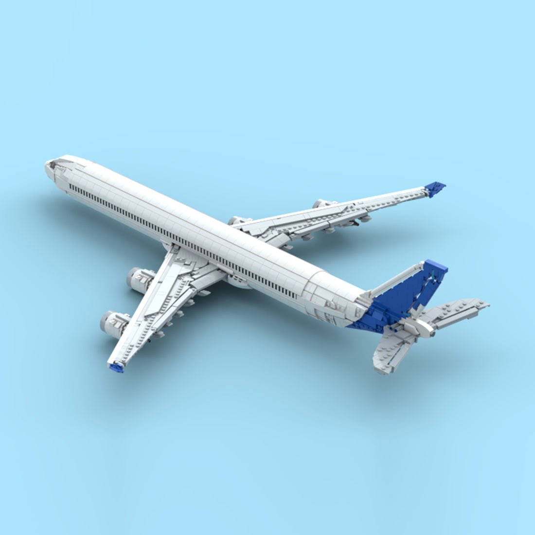 Livery Building MOC-236336 Airbus A340-600 Factory Livery Building Blocks | LesDiy