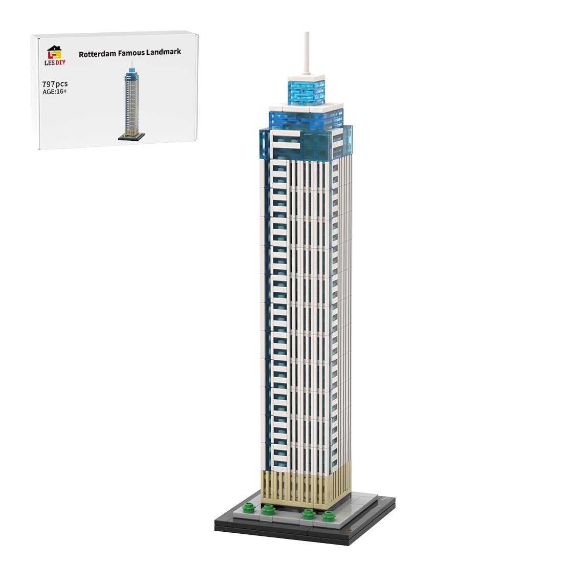 MOC-237330 1:800 Scale De Zalmhaven Building Blocks | LesDiy