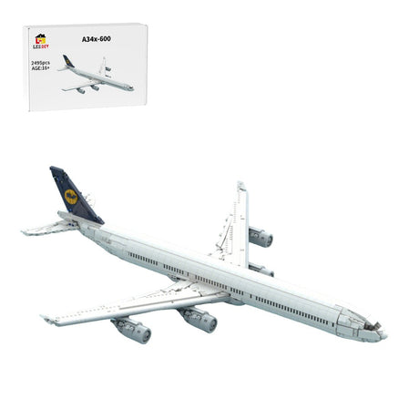 MOC - 237688 Lufthansa Airbus A340 - 600 Building Blocks - LesDiy - Building Blocks