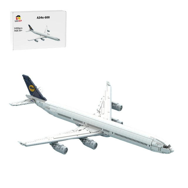 MOC - 237688 Lufthansa Airbus A340 - 600 Building Blocks - LesDiy - Building Blocks