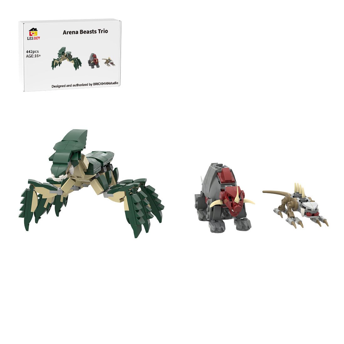 MOC-237920 Geonosis Arena Beasts Building Blocks Set-LesDiy-MOC-