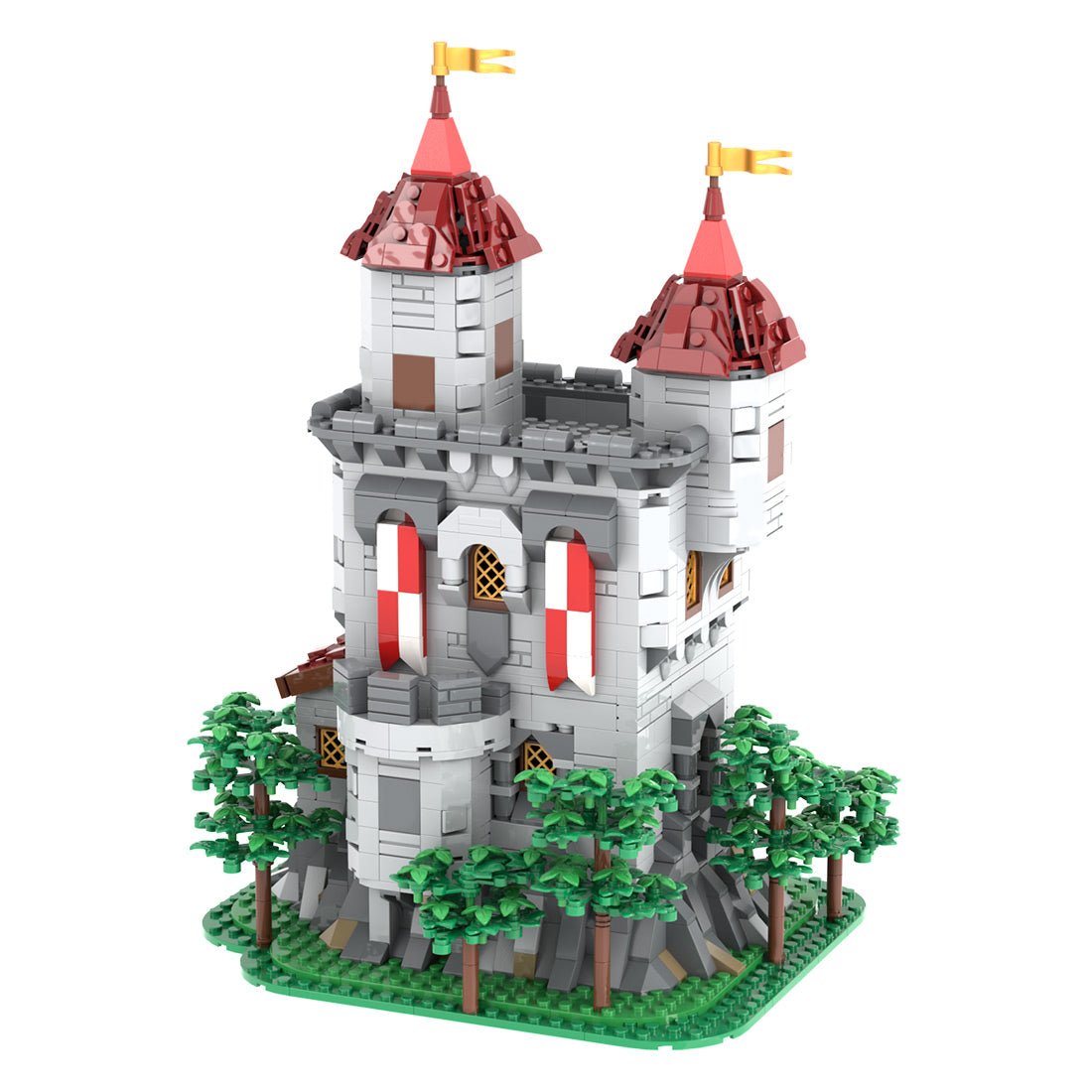 MOC-238413 Lion Knights’ Outpost Building Blocks-LesDiy-Building Blocks-