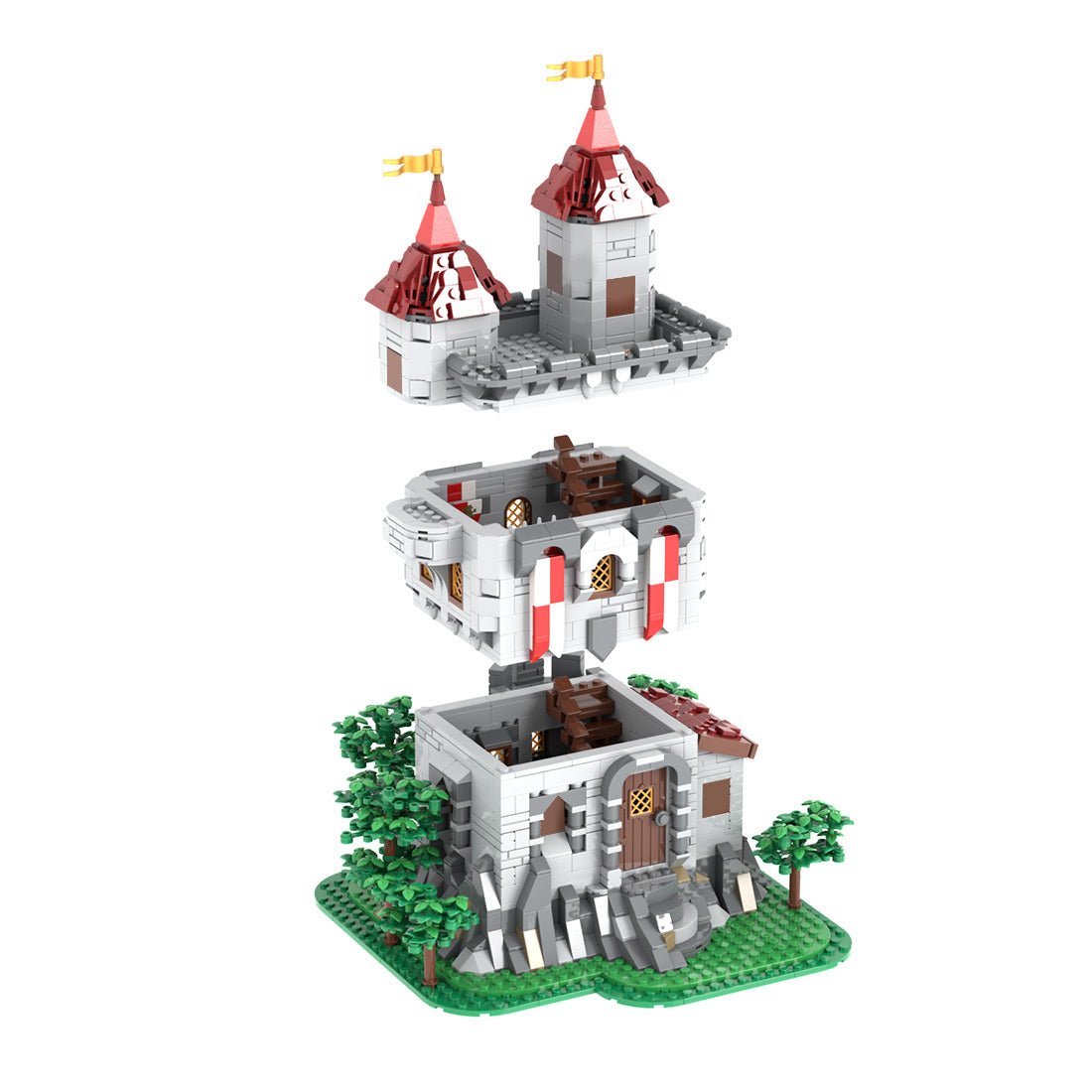 MOC-238413 Lion Knights’ Outpost Building Blocks-LesDiy-Building Blocks-