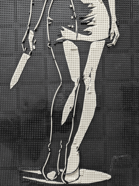 MOC - 238853 Lego art relief of a female horror character Building Blocks - LesDiy - 