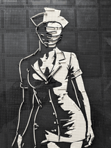 MOC - 238853 Lego art relief of a female horror character Building Blocks - LesDiy - 