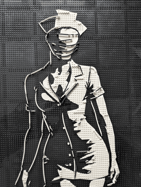 MOC - 238853 Lego art relief of a female horror character Building Blocks - LesDiy - 