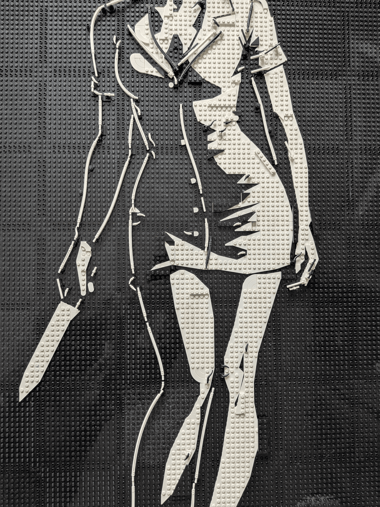 MOC - 238853 Lego art relief of a female horror character Building Blocks - LesDiy - 