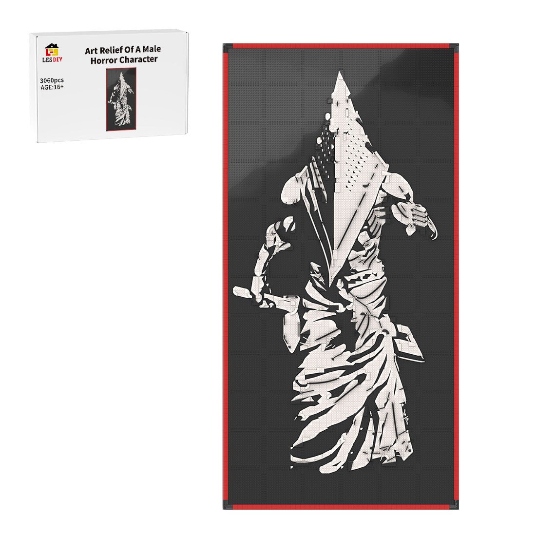 MOC - 238914 Lego art relief of a male horror character Building Blocks - LesDiy - 