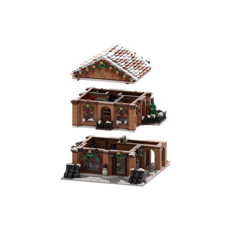 MOC-239081 Shoes Shop Winter Village Edition Building Blocks-LesDiy-MOC-