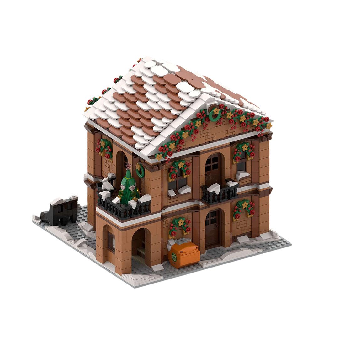 MOC-239081 Shoes Shop Winter Village Edition Building Blocks-LesDiy-MOC-