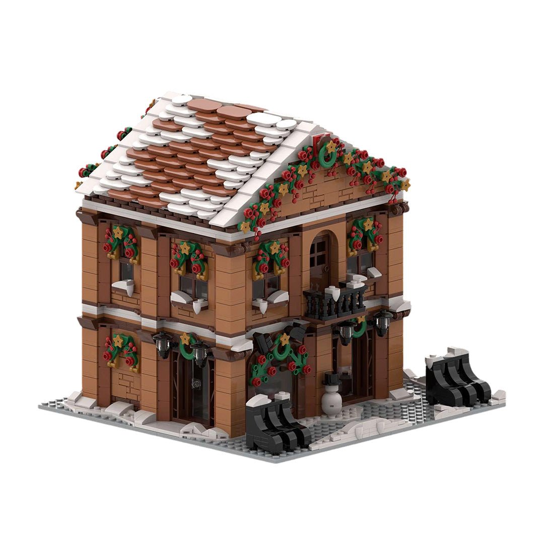 MOC-239081 Shoes Shop Winter Village Edition Building Blocks-LesDiy-MOC-