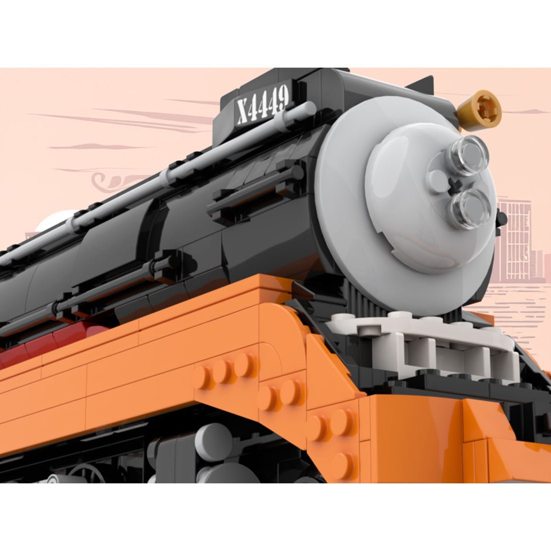 MOC - 239216 Southern Pacific Daylight Building Blocks - LesDiy - 