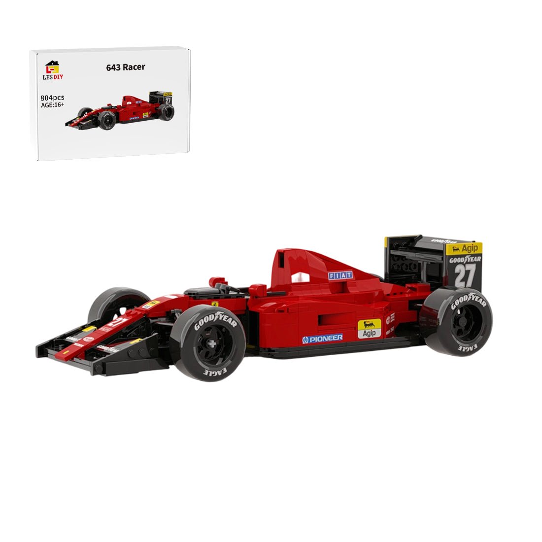 MOC - 239452 F1 - 91 643 Race Car Building Blocks - LesDiy - 