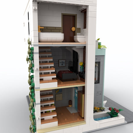 MOC - 239743 Modern Climbing Center Building Blocks - LesDiy - MOC - 