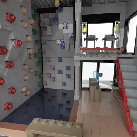 MOC - 239743 Modern Climbing Center Building Blocks - LesDiy - MOC - 