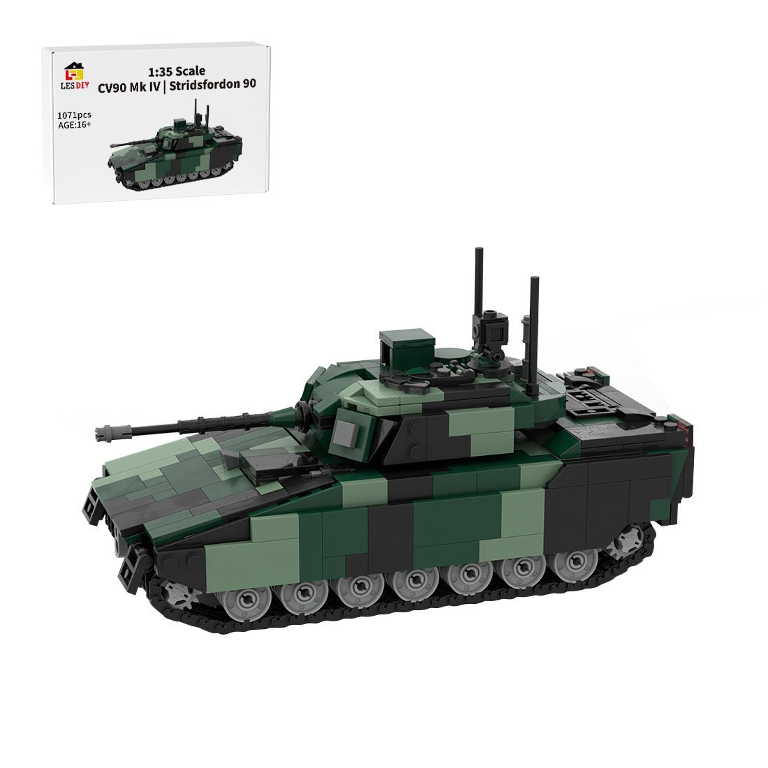 MOC-240747 1/35 Scale Nordic Tracked Armored Vehicle Building